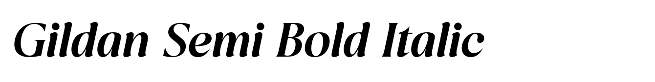 Gildan Semi Bold Italic